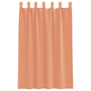 voile-gardiner med løkker 2 stk. 140x175 cm terrakottafarvet