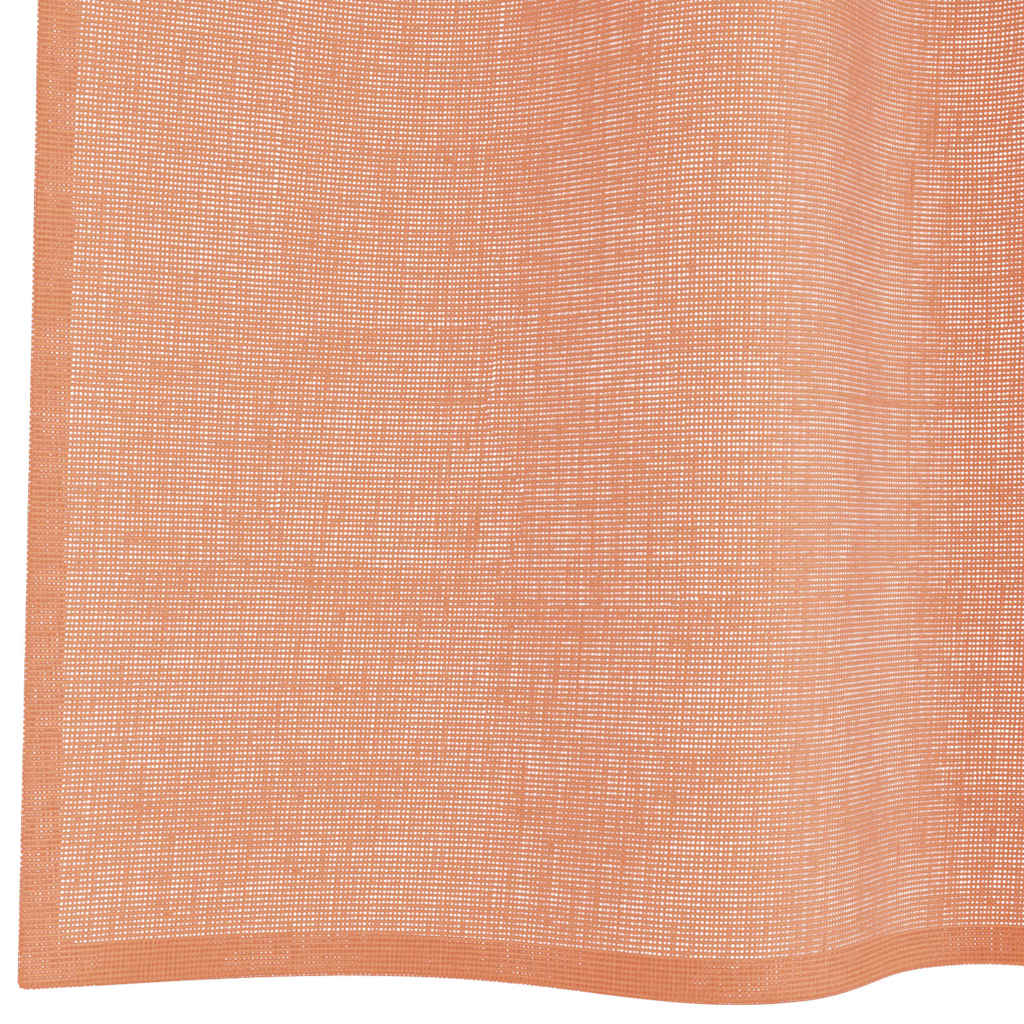 voile-gardiner med løkker 2 stk. 140x245 cm terrakottafarvet