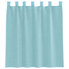 voile-gardiner med løkker 2 stk. 140x140 cm turkis