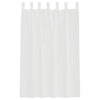 voile-gardiner med løkker 2 stk. 140x175 cm hvid