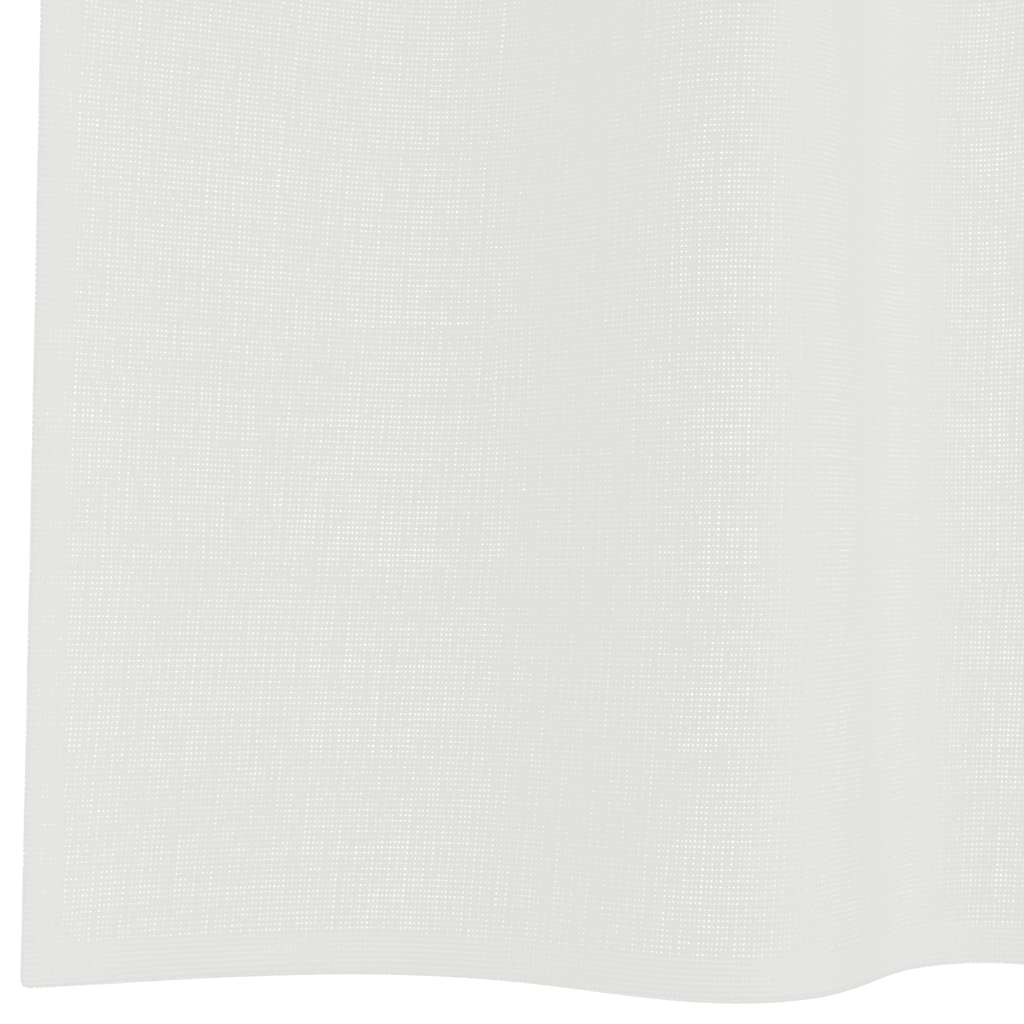 voile-gardiner med løkker 2 stk. 140x175 cm hvid
