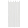 voile-gardiner med løkker 2 stk. 140x225 cm hvid