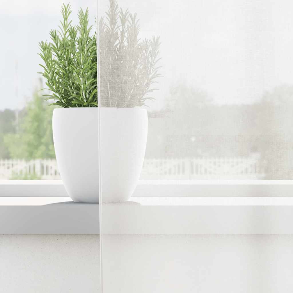 voile-gardiner med løkker 2 stk. 140x245 cm hvid
