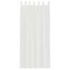 voile-gardiner med løkker 2 stk. 140x245 cm hvid