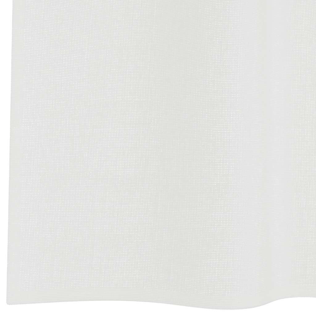 voile-gardiner med løkker 2 stk. 140x245 cm hvid