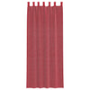 voile-gardiner med løkker 2 stk. 140x260 cm vinrød