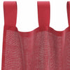 voile-gardiner med løkker 2 stk. 140x260 cm vinrød