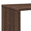 bogreol 102x29x143 cm konstrueret træ brun egetræ