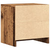 sengebord 40x30x40 cm konstrueret træ gammelt trælook - Flotthjem