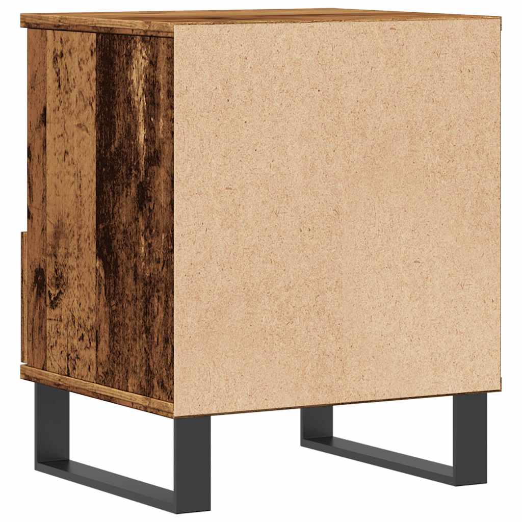 sengebord 40x35x50 cm konstrueret træ antikt træ - Flotthjem