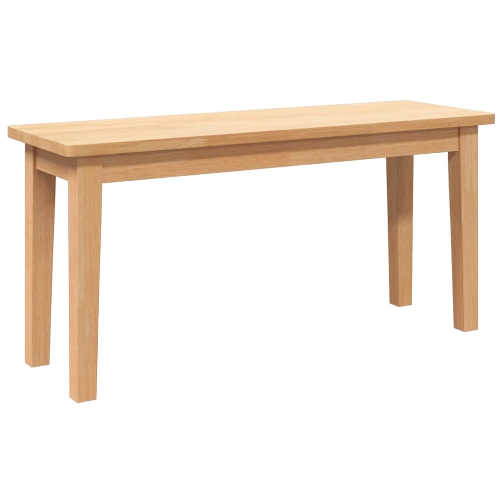 bænk 90 cm massivt gummitræ