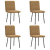 spisebordsstole 4 stk. velour brun