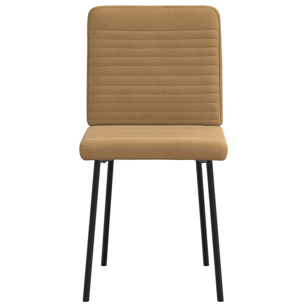 spisebordsstole 4 stk. velour brun