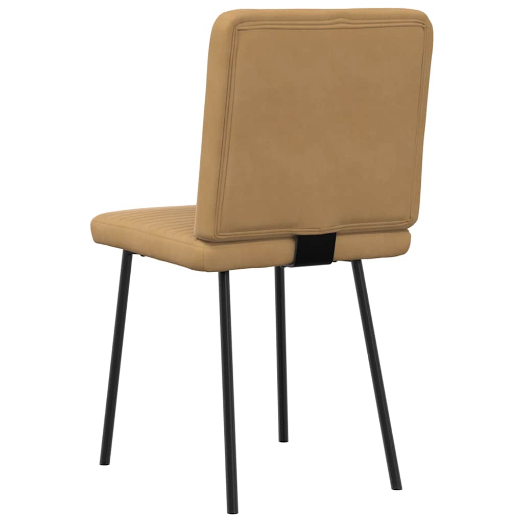 spisebordsstole 4 stk. velour brun