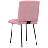 spisebordsstole 6 stk. velour lyserød
