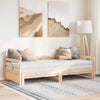 daybed med udtræk og madrasser 90x190 cm massivt fyrretræ