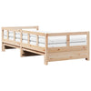 daybed med udtræk og madrasser 90x190 cm massivt fyrretræ