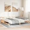 daybed med udtræk og madrasser 90x190 cm massivt fyrretræ