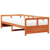 daybed med madras 80x200 cm massivt fyrretræ gyldenbrun