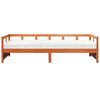daybed med madras 80x200 cm massivt fyrretræ gyldenbrun