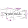 daybed med madras 80x200 cm massivt fyrretræ gyldenbrun
