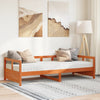 daybed med madras 80x200 cm massivt fyrretræ gyldenbrun