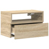 væghængte sengeborde 2 stk. 45x26x28,5 cm sonoma-eg - Flotthjem