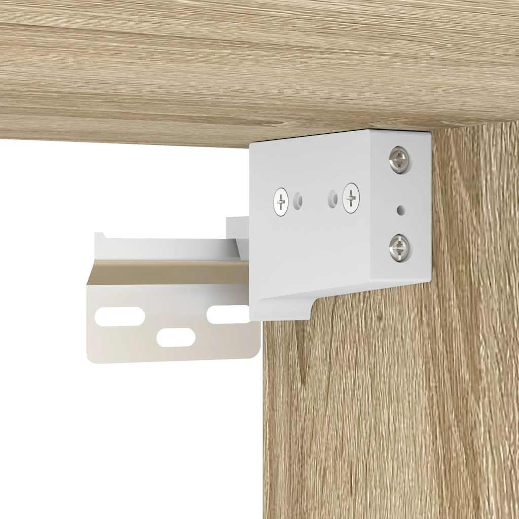 væghængte sengeborde 2 stk. 45x26x28,5 cm sonoma-eg - Flotthjem
