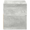 væghængt sengebord 45x26x28,5 cm betongrå - Flotthjem