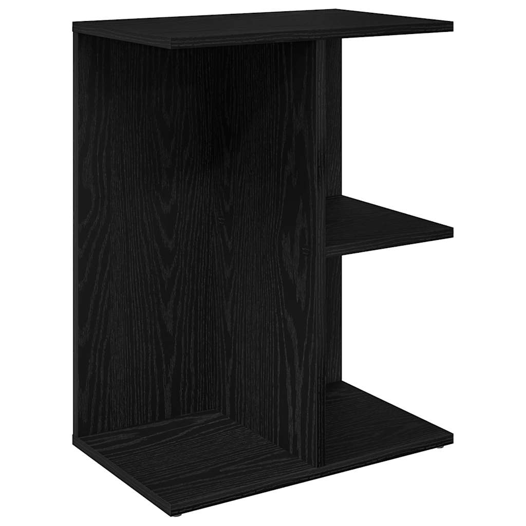 sengebord 46,5x29x61 cm konstrueret træ sort-eg - Flotthjem