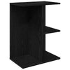sengebord 46,5x29x61 cm konstrueret træ sort-eg - Flotthjem
