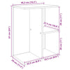 sengebord 46,5x29x61 cm konstrueret træ sort-eg - Flotthjem