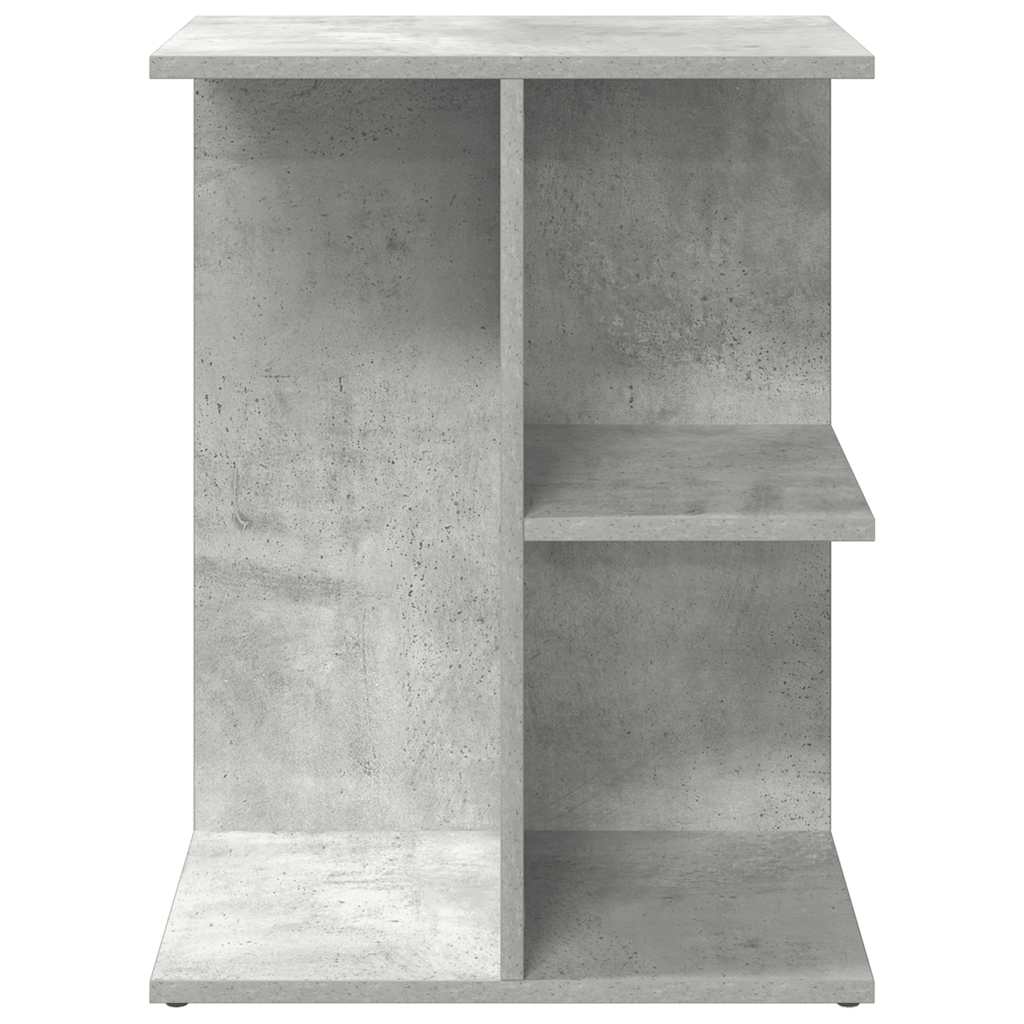 sengebord 46,5x29x61 cm konstrueret træ betongrå - Flotthjem
