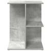 sengebord 46,5x29x61 cm konstrueret træ betongrå - Flotthjem