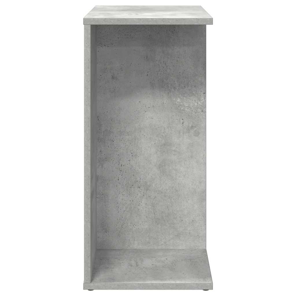 sengebord 46,5x29x61 cm konstrueret træ betongrå - Flotthjem