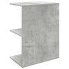 sengebord 46,5x29x61 cm konstrueret træ betongrå - Flotthjem