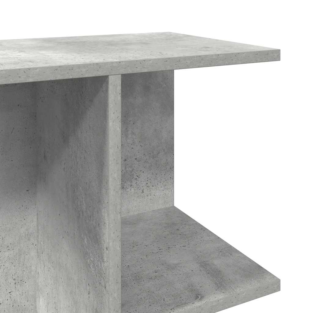 sengebord 46,5x29x61 cm konstrueret træ betongrå - Flotthjem