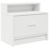 sengebord med skuffe 51x31x47 cm hvid - Flotthjem