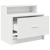 sengebord med skuffe 51x31x47 cm hvid - Flotthjem