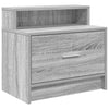 sengeborde med skuffe 2 stk. 51x31x47 cm grå sonoma-eg - Flotthjem