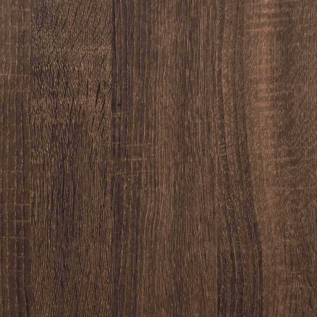 sengebord med skuffe 51x31x47 cm brun egetræsfarve - Flotthjem