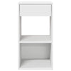 sengeborde med skuffe 2 stk. 35x34x66,5 cm hvid - Flotthjem