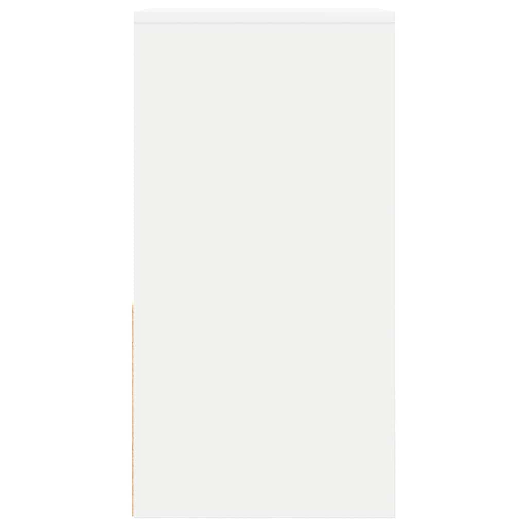 sengeborde med skuffe 2 stk. 35x34x66,5 cm hvid - Flotthjem