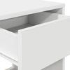 sengeborde med skuffe 2 stk. 35x34x66,5 cm hvid - Flotthjem