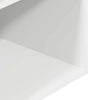sengeborde med skuffe 2 stk. 35x34x66,5 cm hvid - Flotthjem