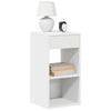 sengeborde med skuffe 2 stk. 35x34x66,5 cm hvid - Flotthjem