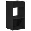 sengeborde med skuffe 2 stk. 35x34x66,5 cm sort-eg - Flotthjem