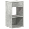 sengeborde med skuffe 2 stk. 35x34x66,5 cm betongrå - Flotthjem