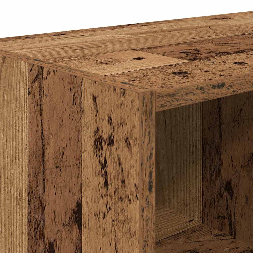 skostativ stabelbar 89,5x30x40 cm antikt træ