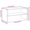 skostativ stabelbar 60x30x30,5 cm hvid